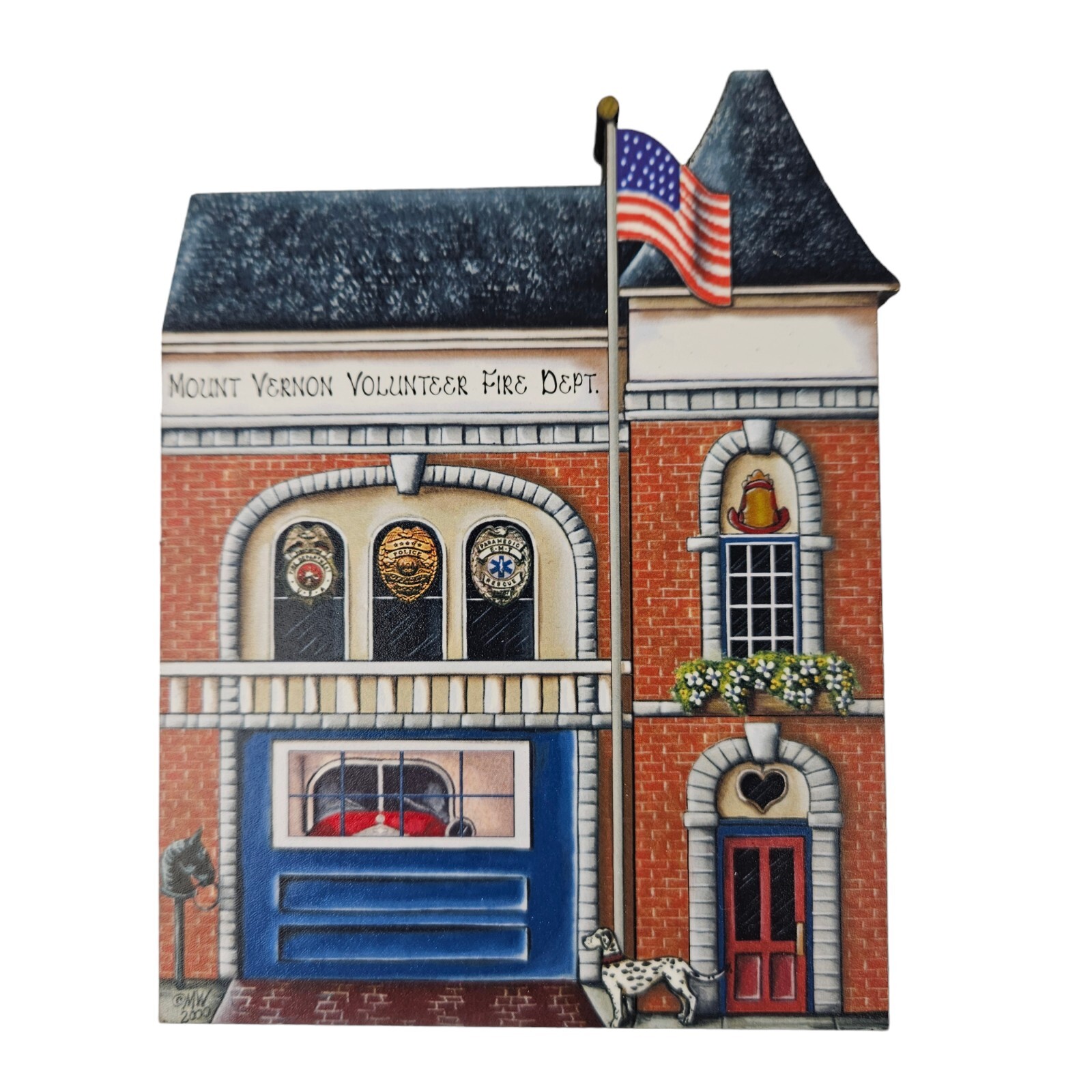 Brandywine Shelf Sitter Building Mount Vernon Volunteer Fire Dept. Made in USA