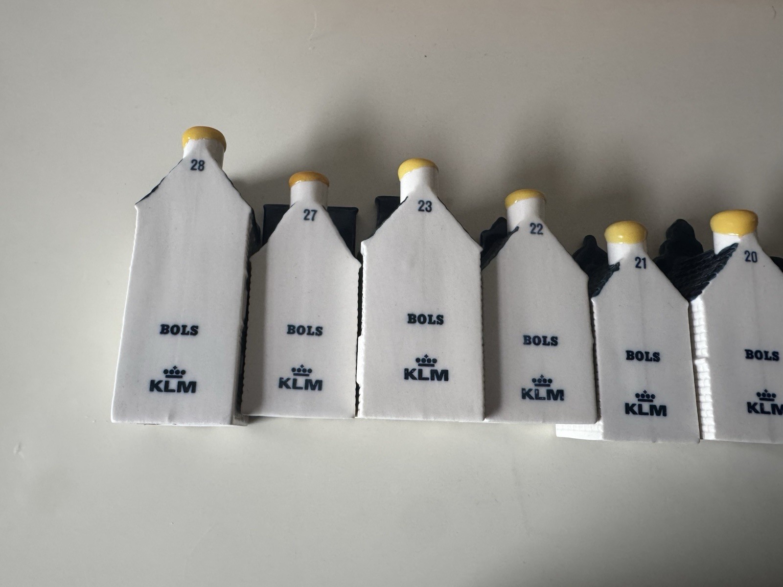 VTG KLM Blue Delft Houses Lot Of (30) Miniatures