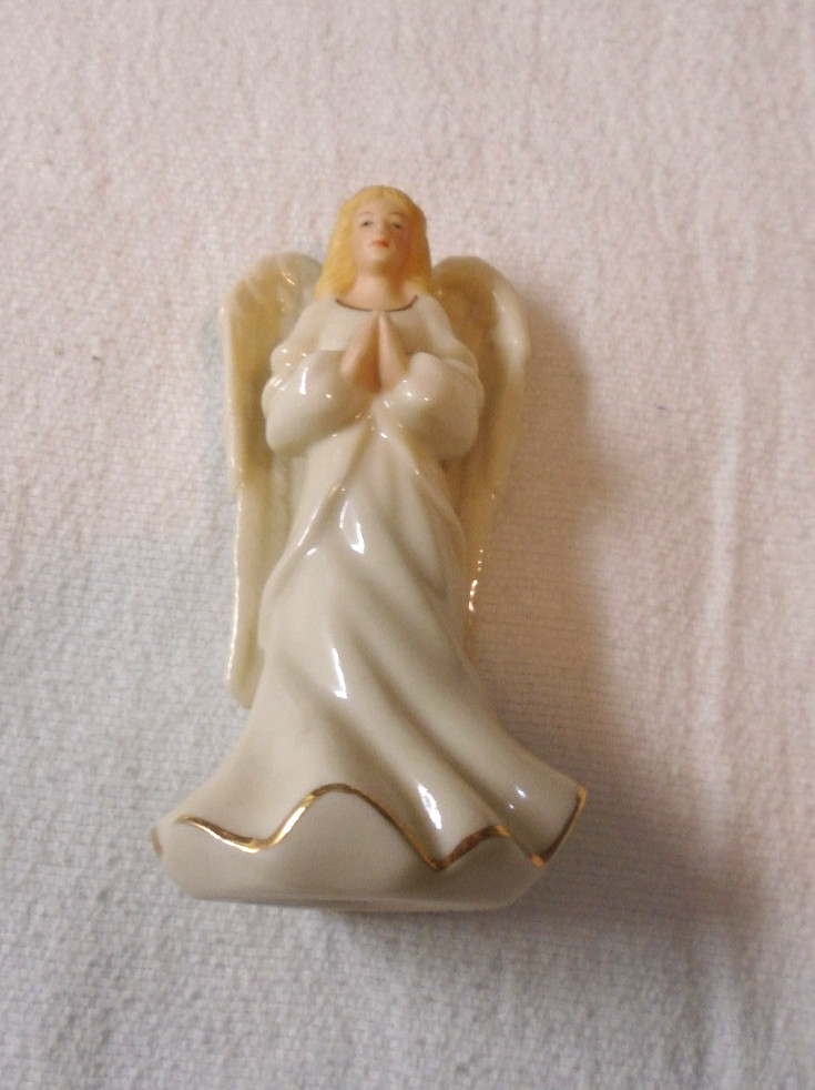 Lenox Angel Figurine Praying Hands – Gold Accents 3.5″ Yellow Hair