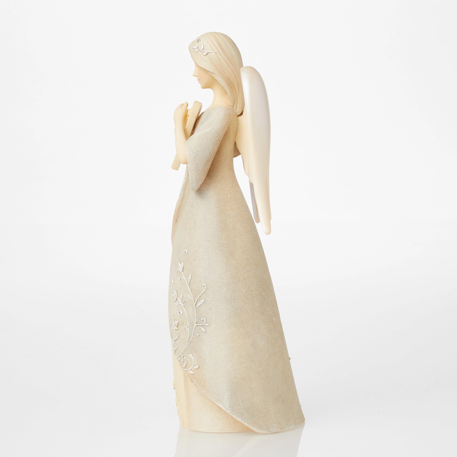 Foundations Collection Heart Hold You in Heaven Bereavement Angel Figurine- R