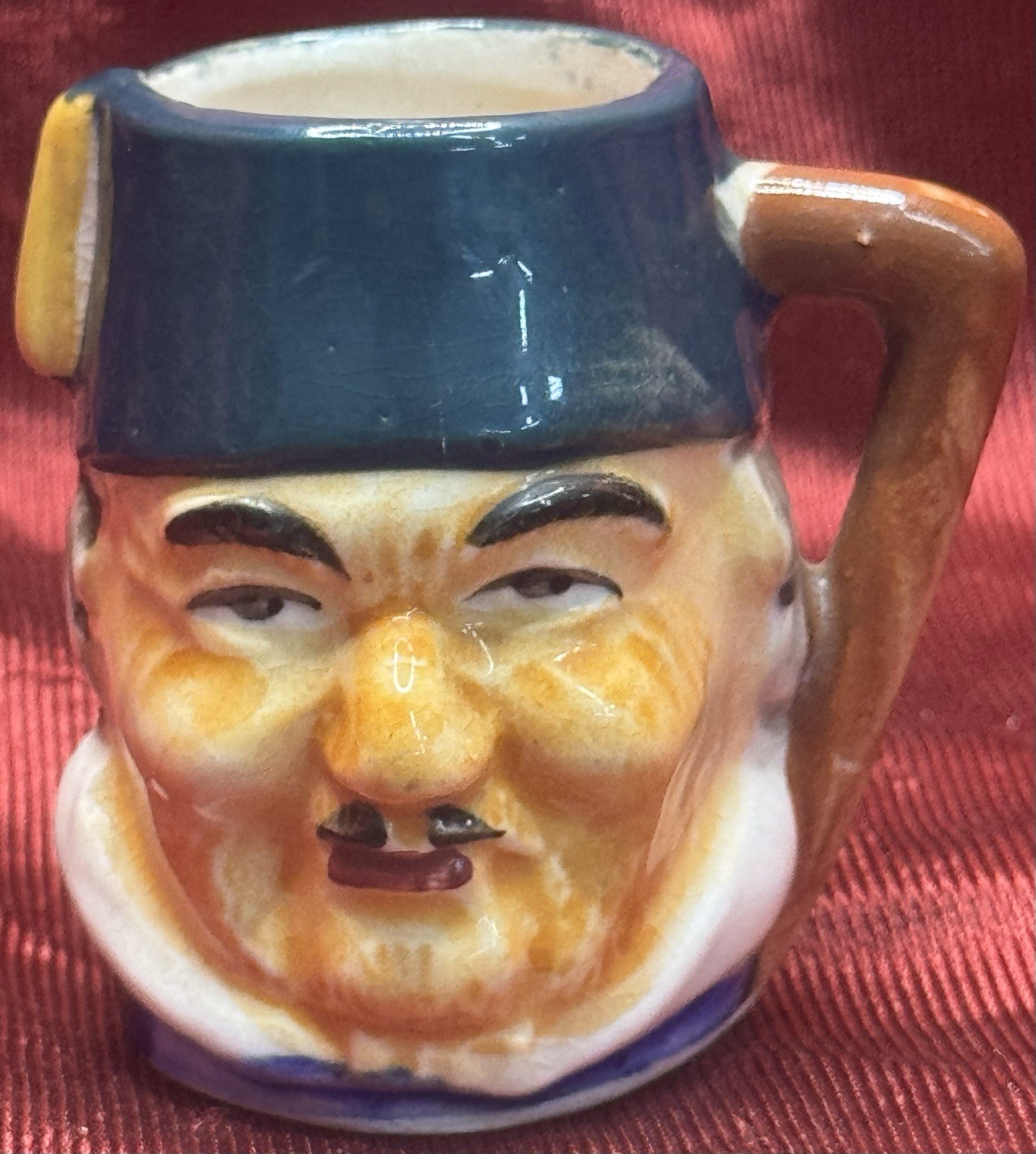 Vintage Mini Toby Mug Jolly Man Made in Japan 2.5″ Tall