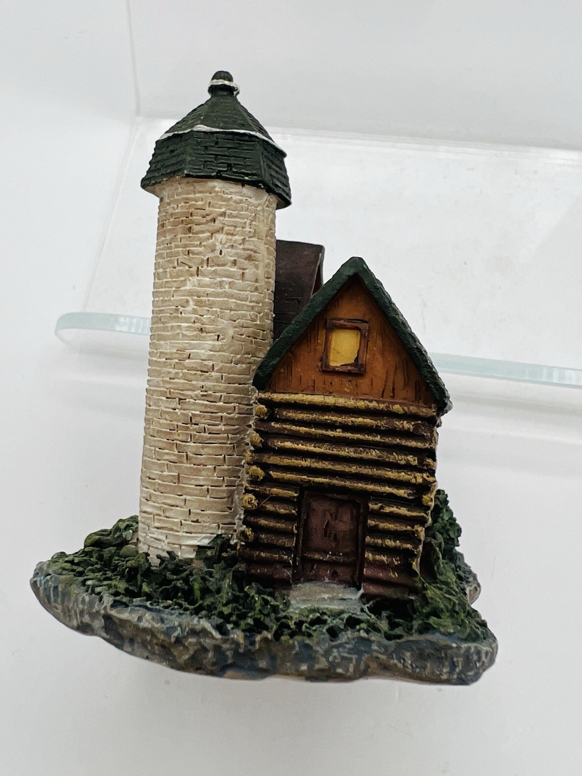 Unbranded Rustic Barn, Silo & Log Cabin Resin Figurine Country Farm Decor