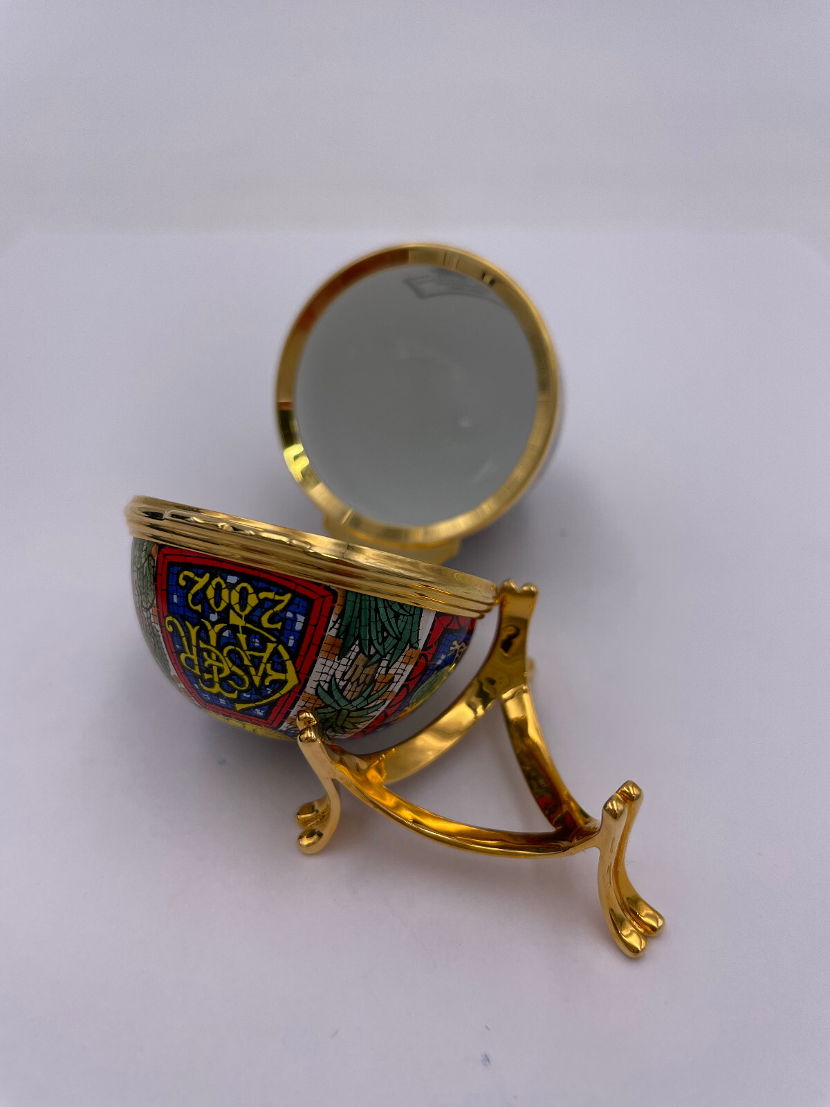 Halcyon Days Enamels – 2002 Easter Egg – Trinket Box – #HDEA2002