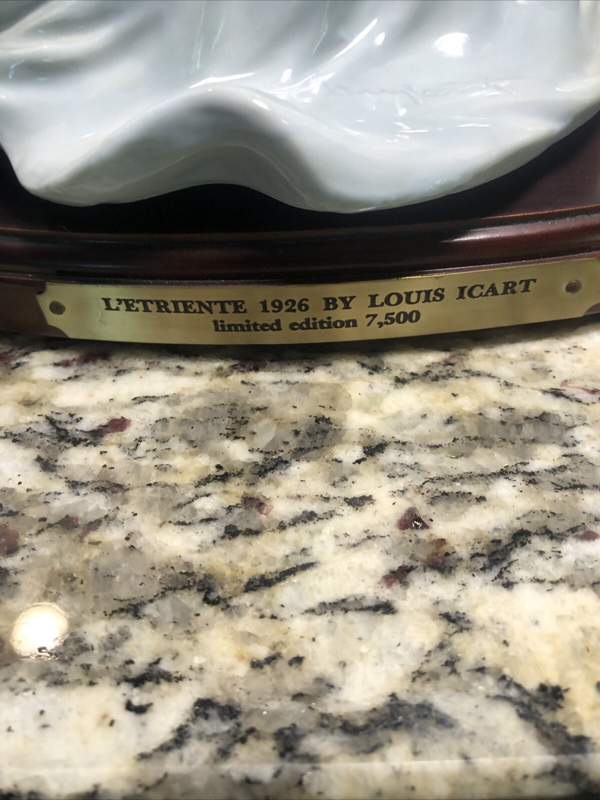 Louis Icart Figurine L’Etriente 1926 RARE with certificates and box #182