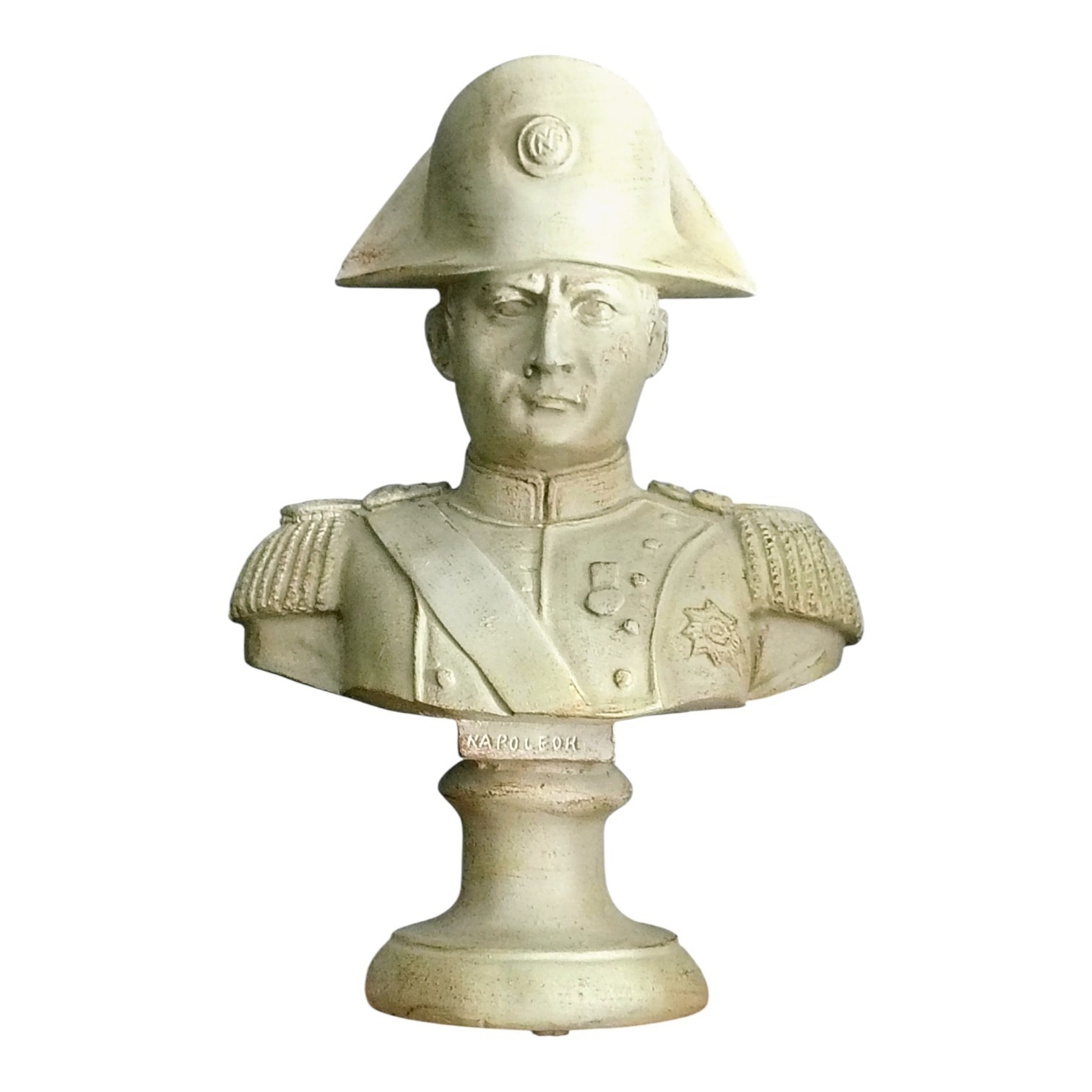 Vintage Bust Napoleon Bonaparte In Uniform 9.5″ High 6.5” Wide Statue Book End?