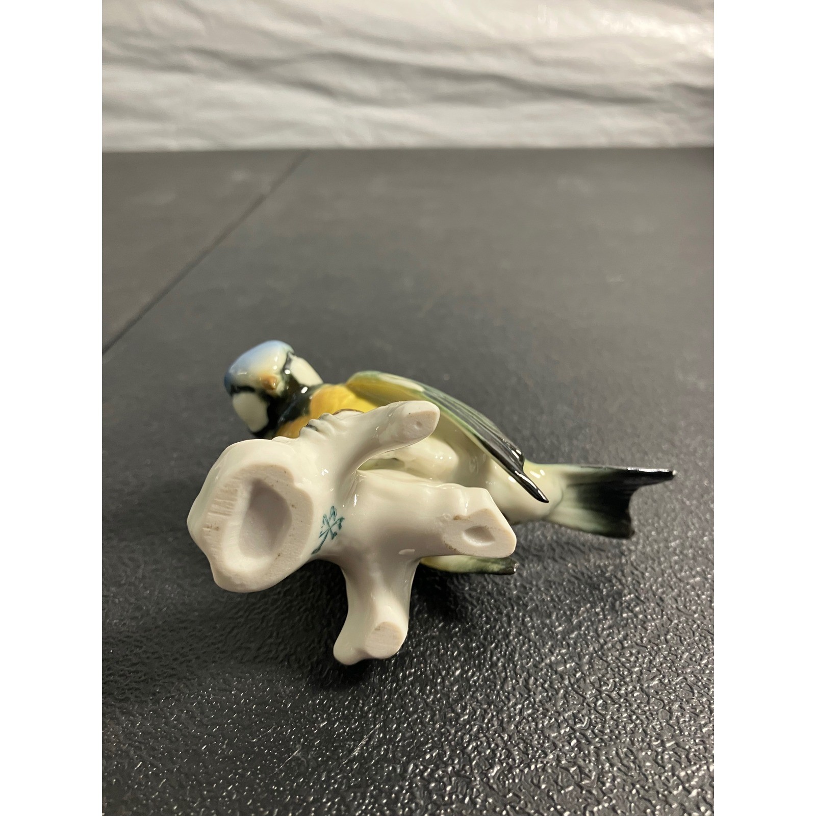 Royal Copenhagen Blue Tit Bird Porcelain Figurine 1506 Vintage Danish Decor