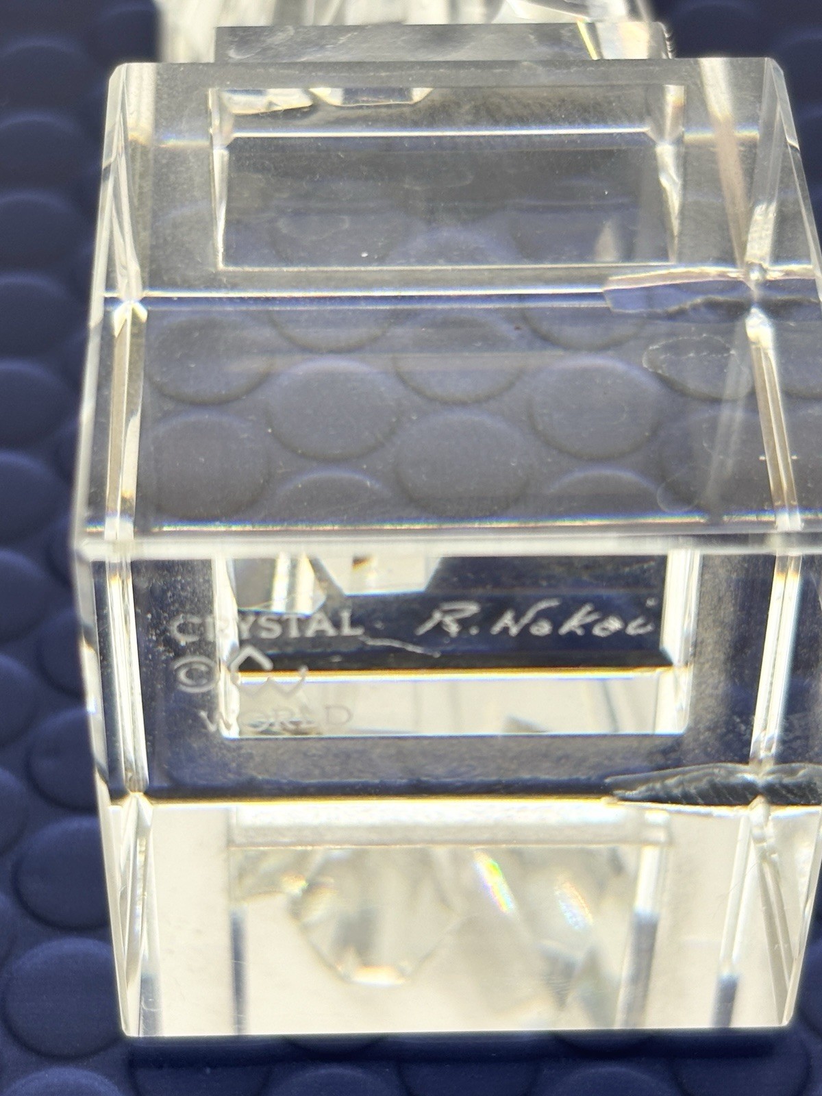 Statue Of Liberty Figurine Crystal World Artist Signed Rudy Nakai