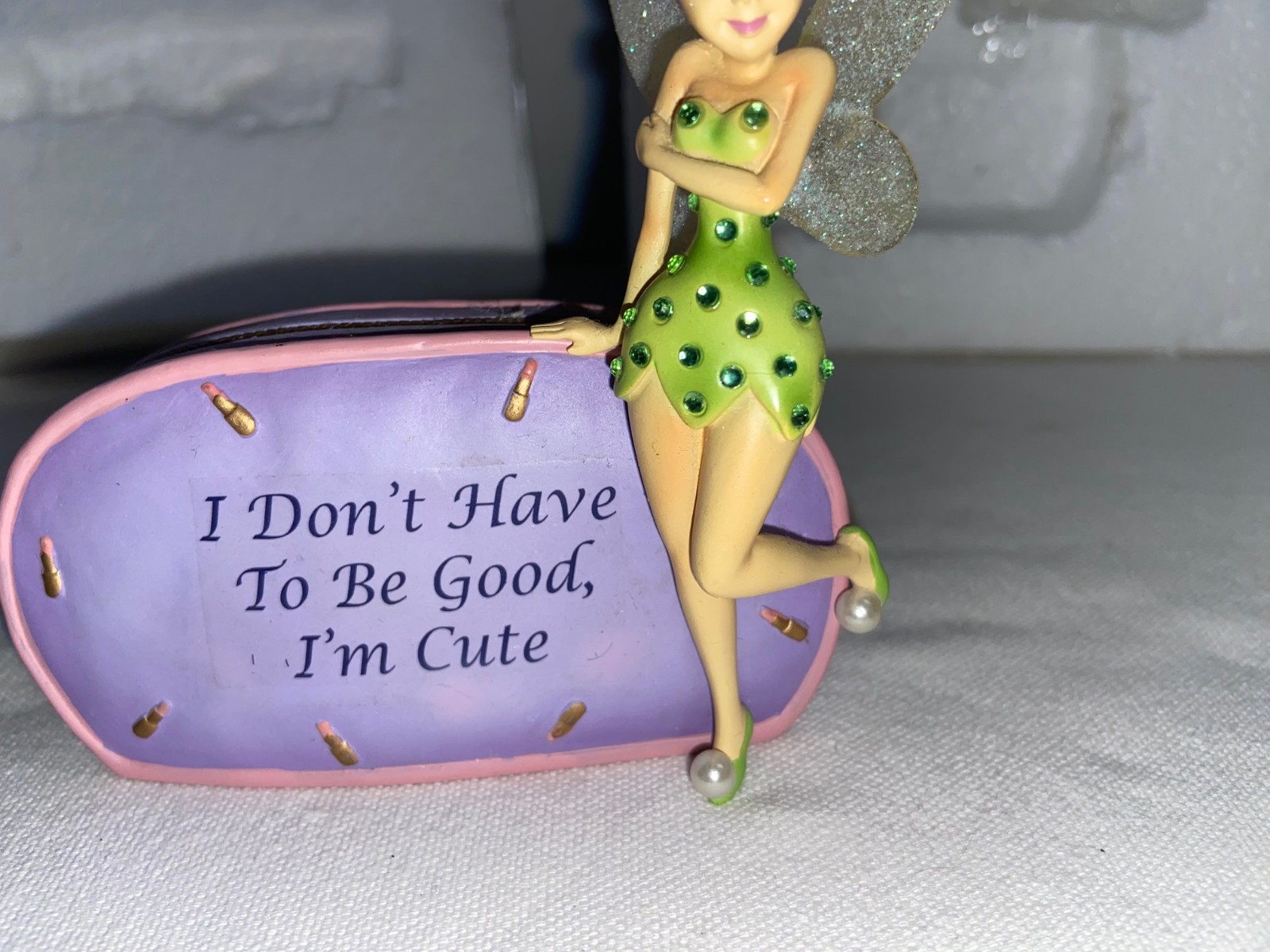 Disney/Hamilton Collection Tinkerbell “I DON’T HAVE TO BE GOOD, I’M CUTE” Figure