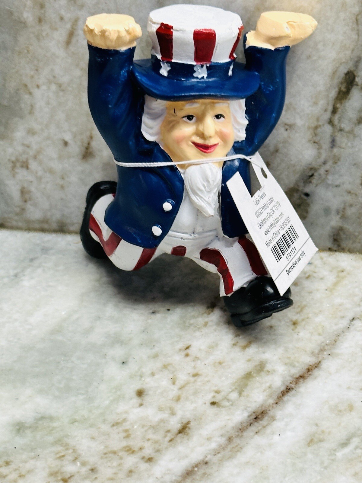 July 4th Ceramic Independence Day Patriotic Figurine/Table Top:3Inches