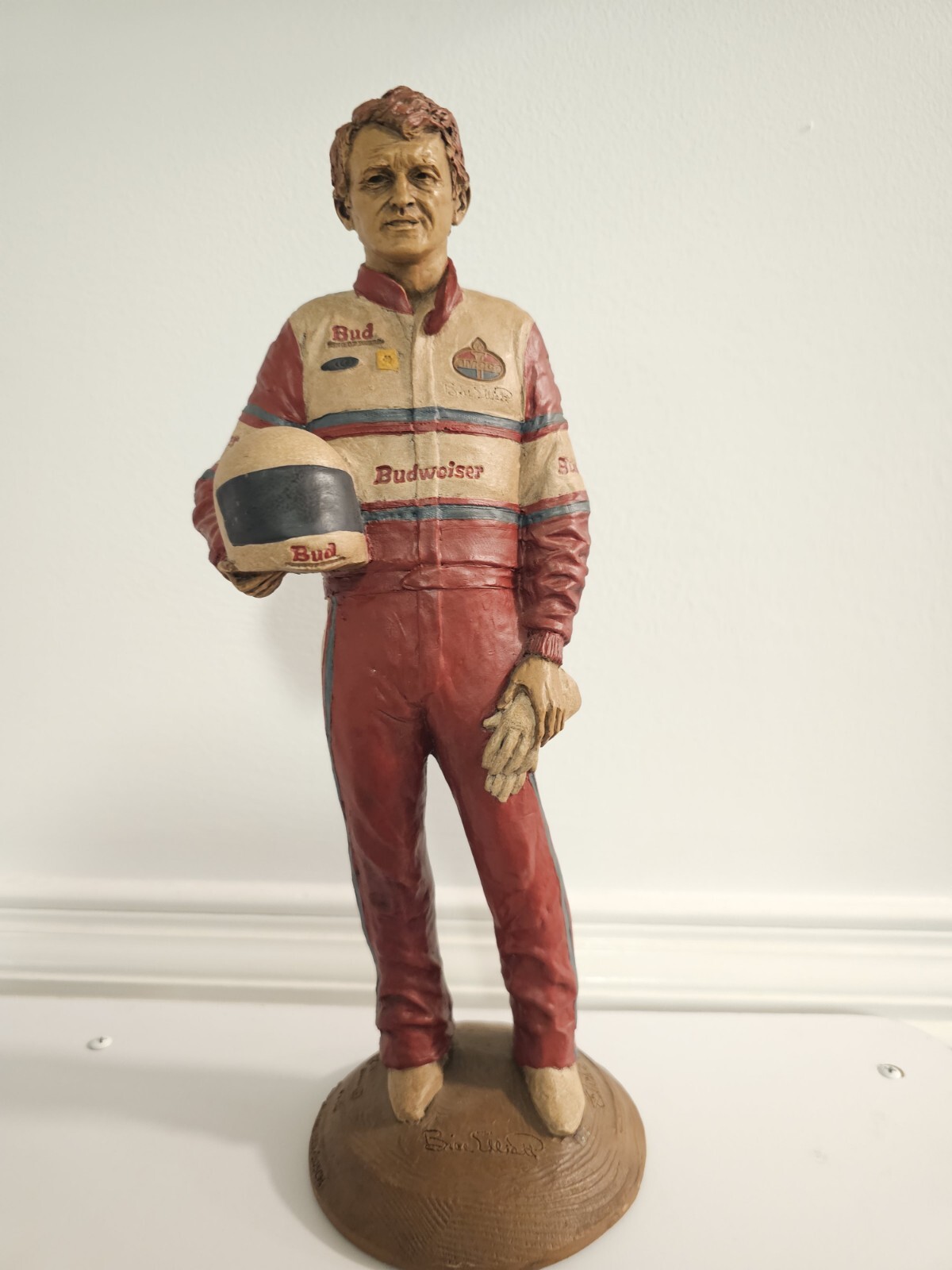 Vintage Tom Clark BILL ELLIOTT Sculpture Figurine Nascar Budweiser