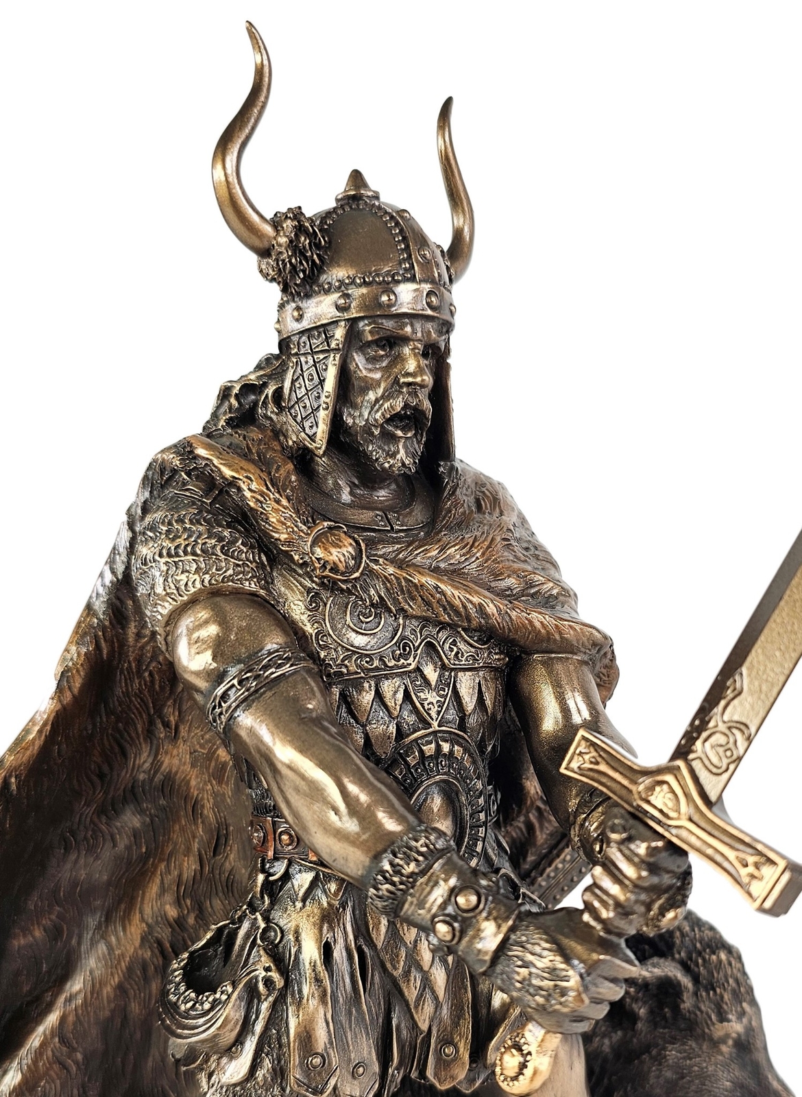10 1/2″ Freyr Viking Norse Mythology God Bronze Finish Statue