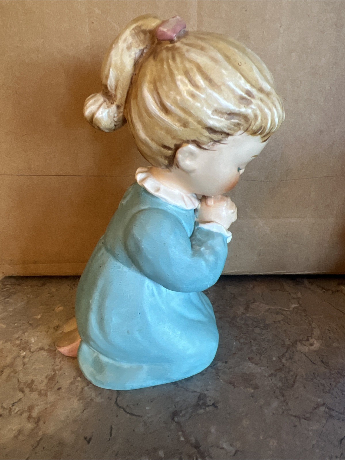 Vintage Goebel Praying Boy/ Girls Figures A Childs Prayer & Bless Us All