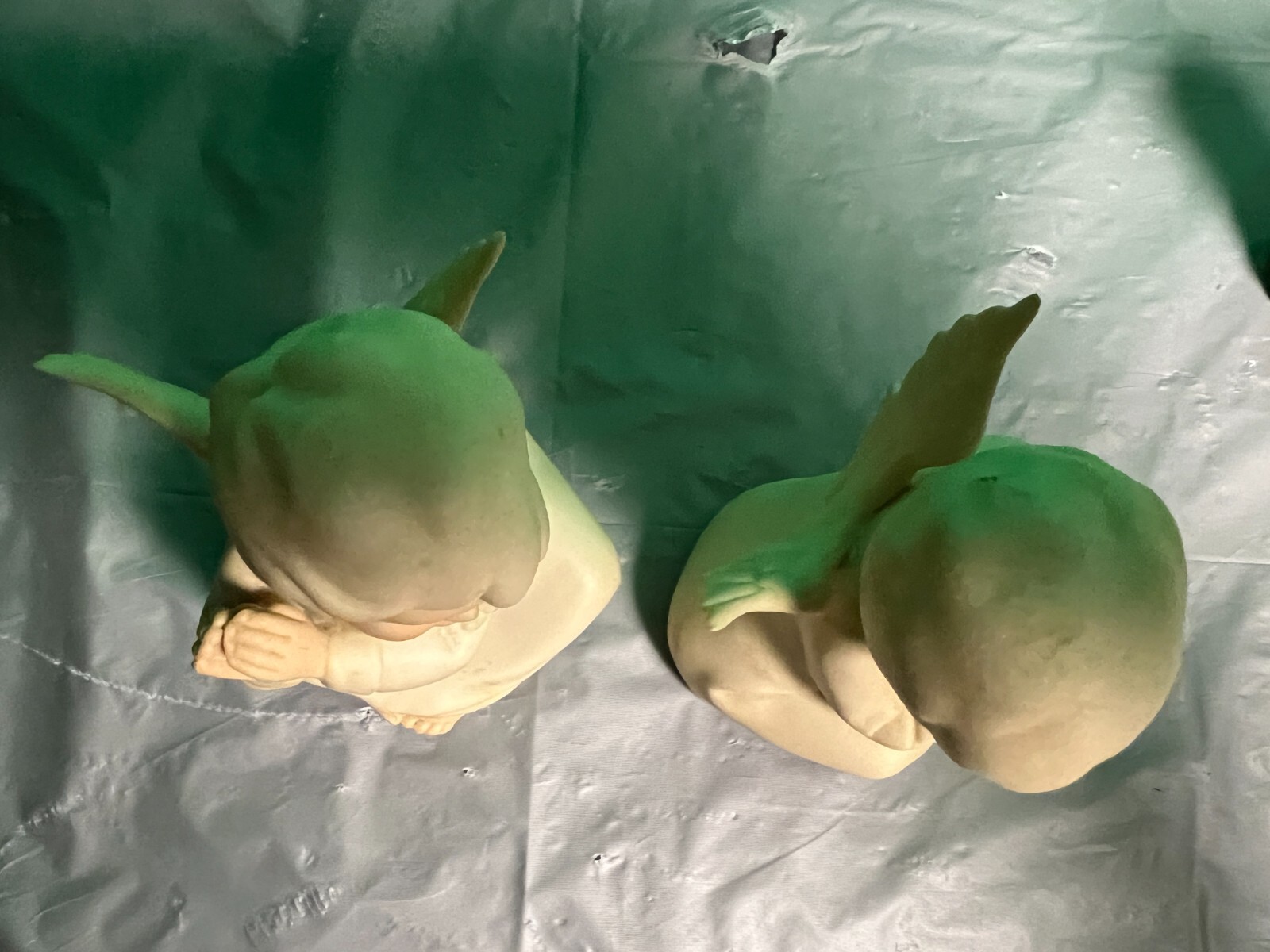 HOMCO ANGELS w/rose, 1 miss you Willow tree +Hallmark angel w/Heart (2signed)-