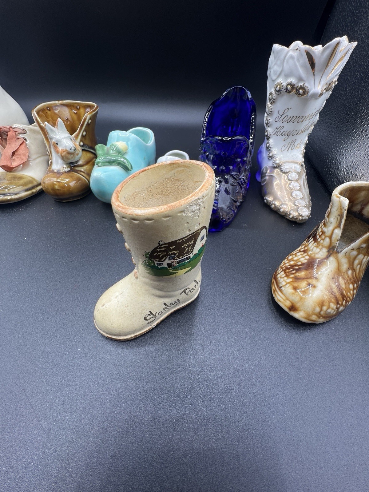 Lot of Vintage Ceramic/Glass Shoes 13 Total