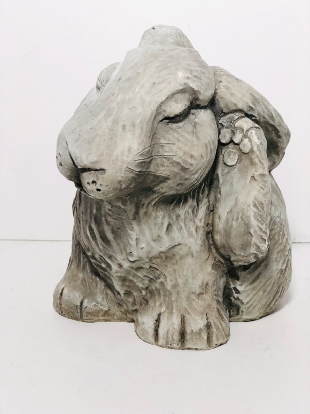 Vintage Telle M Stein Rabbit Stone Easter Bunny Indoor Outdoor Composite 2003