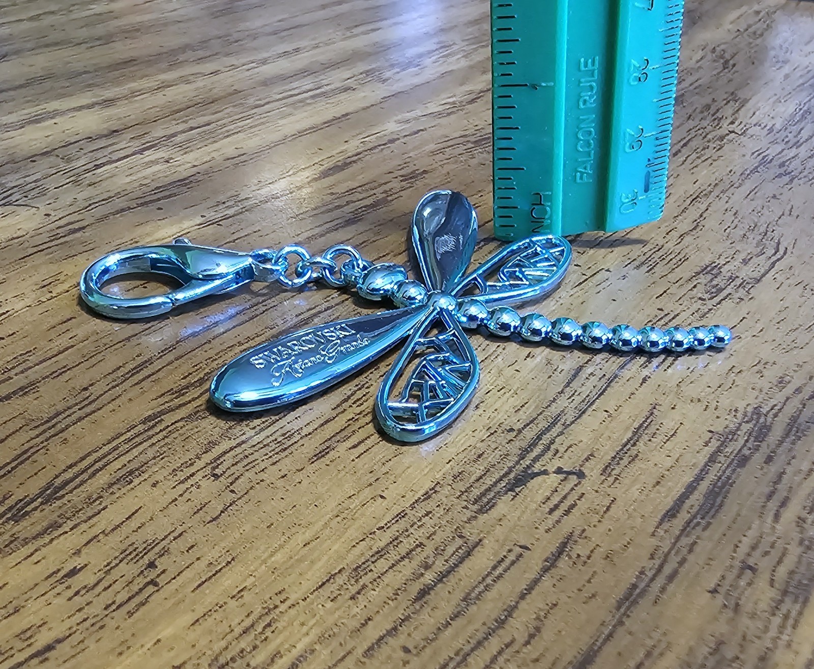 🦋 Swarovski Crystal 2026 Ariana Grande, Blue Metal Dragonfly Figurine Charm NIB