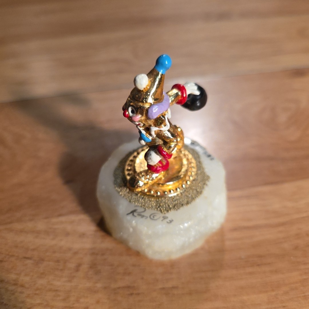 Vintage RON LEE LIMITED EDITION BOWLING CLOWN FIGURINE – STRIKE OUT