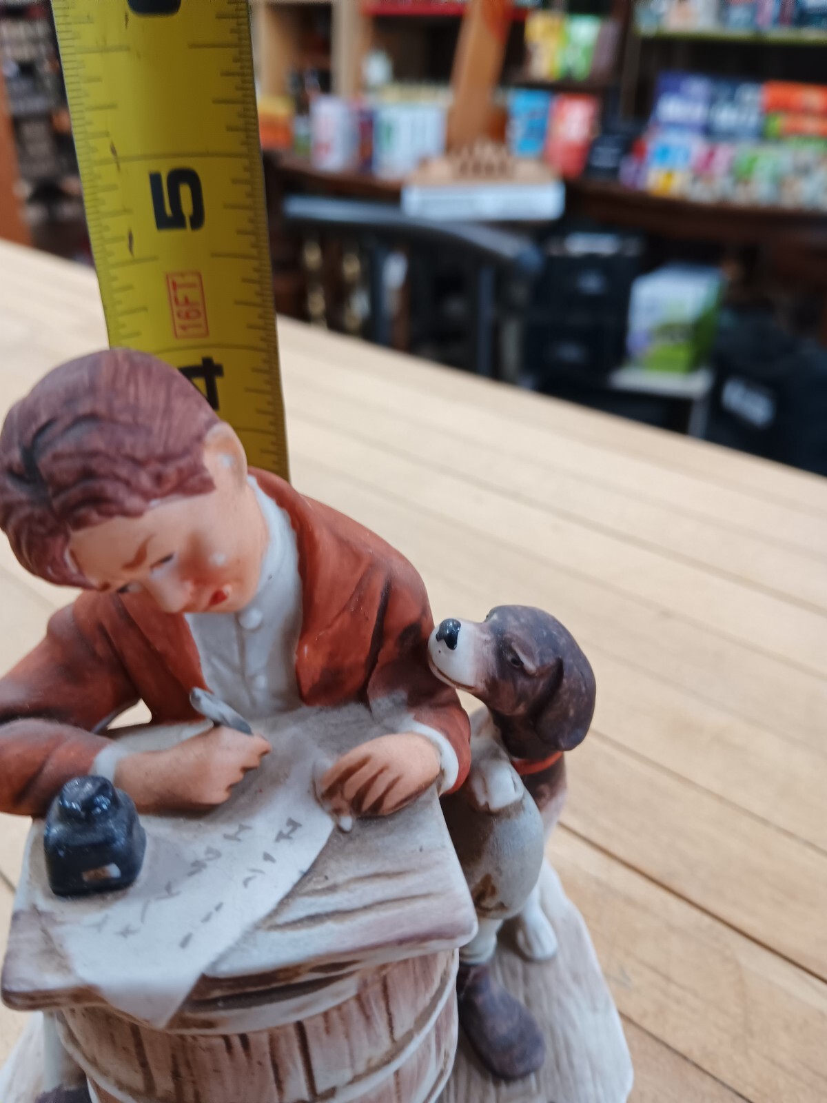 1979 Norman Rockwell Figurine “Love Letter” Boy & Dog Japan