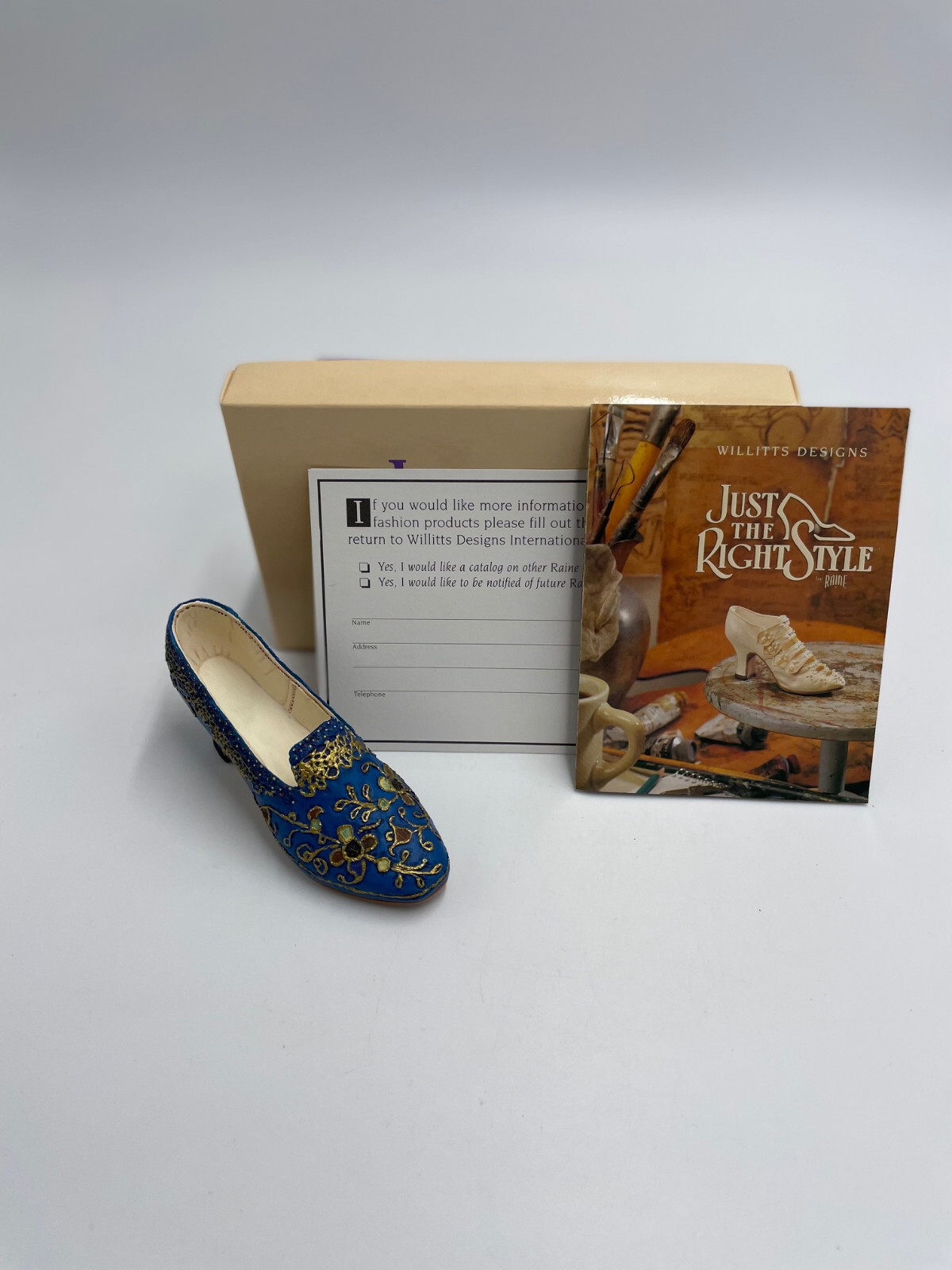 1998 Just The Right ShoeThe Empress #25012 by Raine Willitts Designs Box Papers