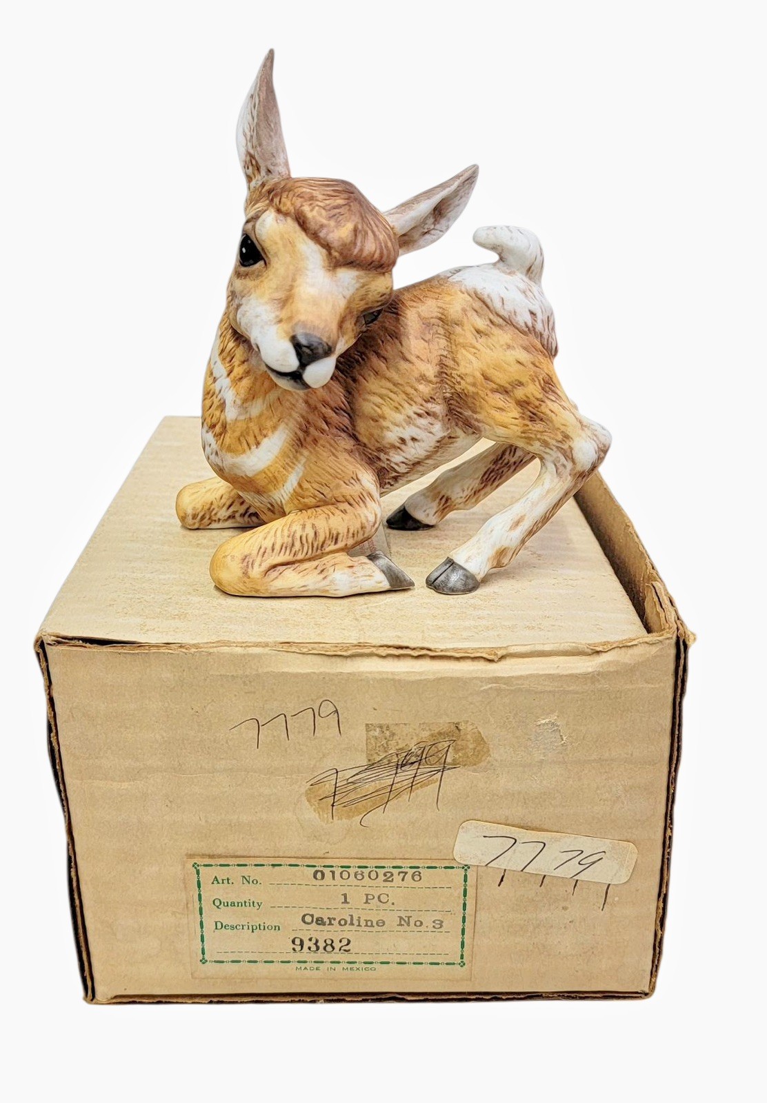 1984 Babies Of Endangered Species Figurine Collection Caroline Deer Limited Ed