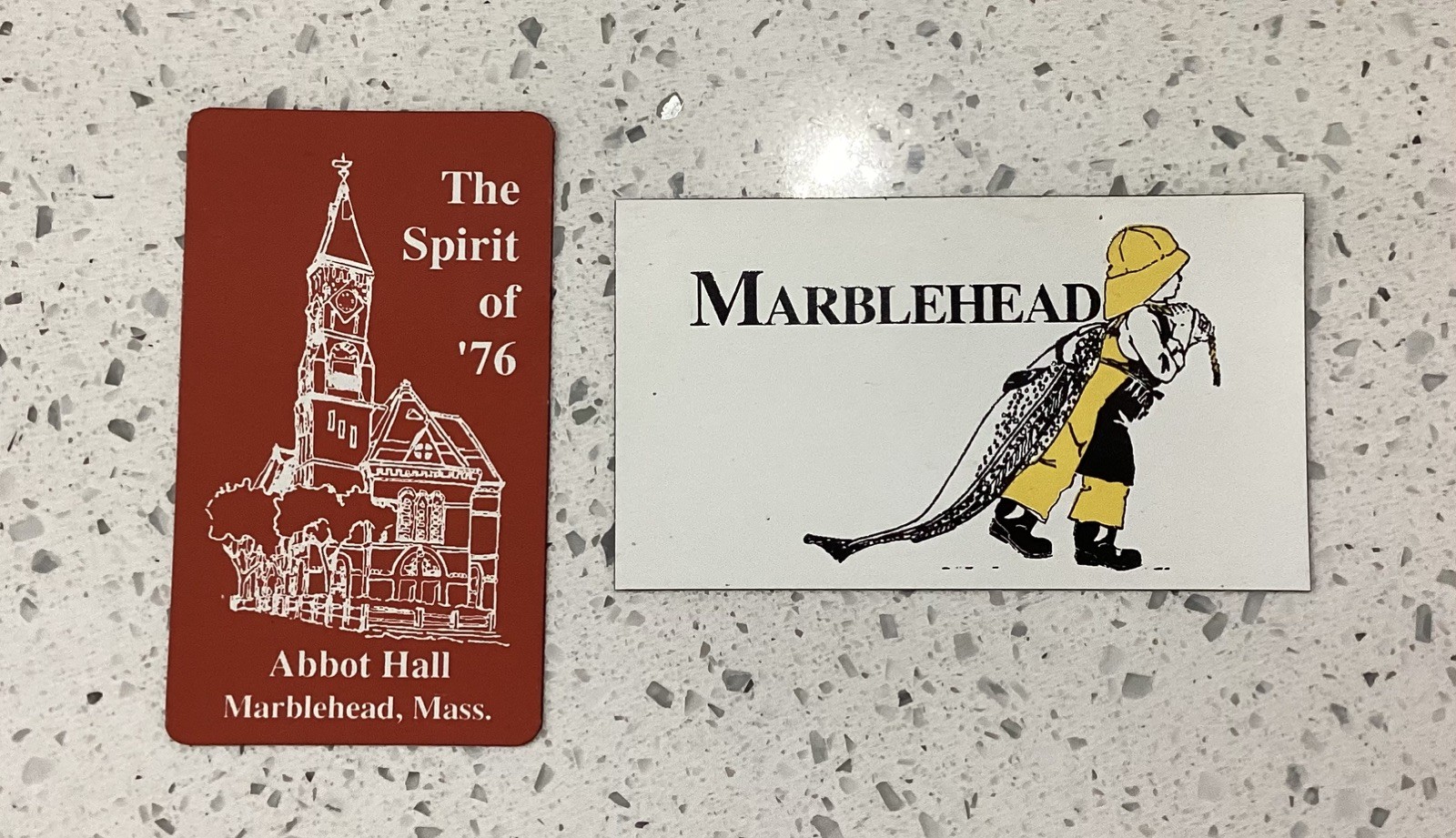Vintage Fridge Magnets set of 3 Marblehead and Rockport Massachusetts Souvenir