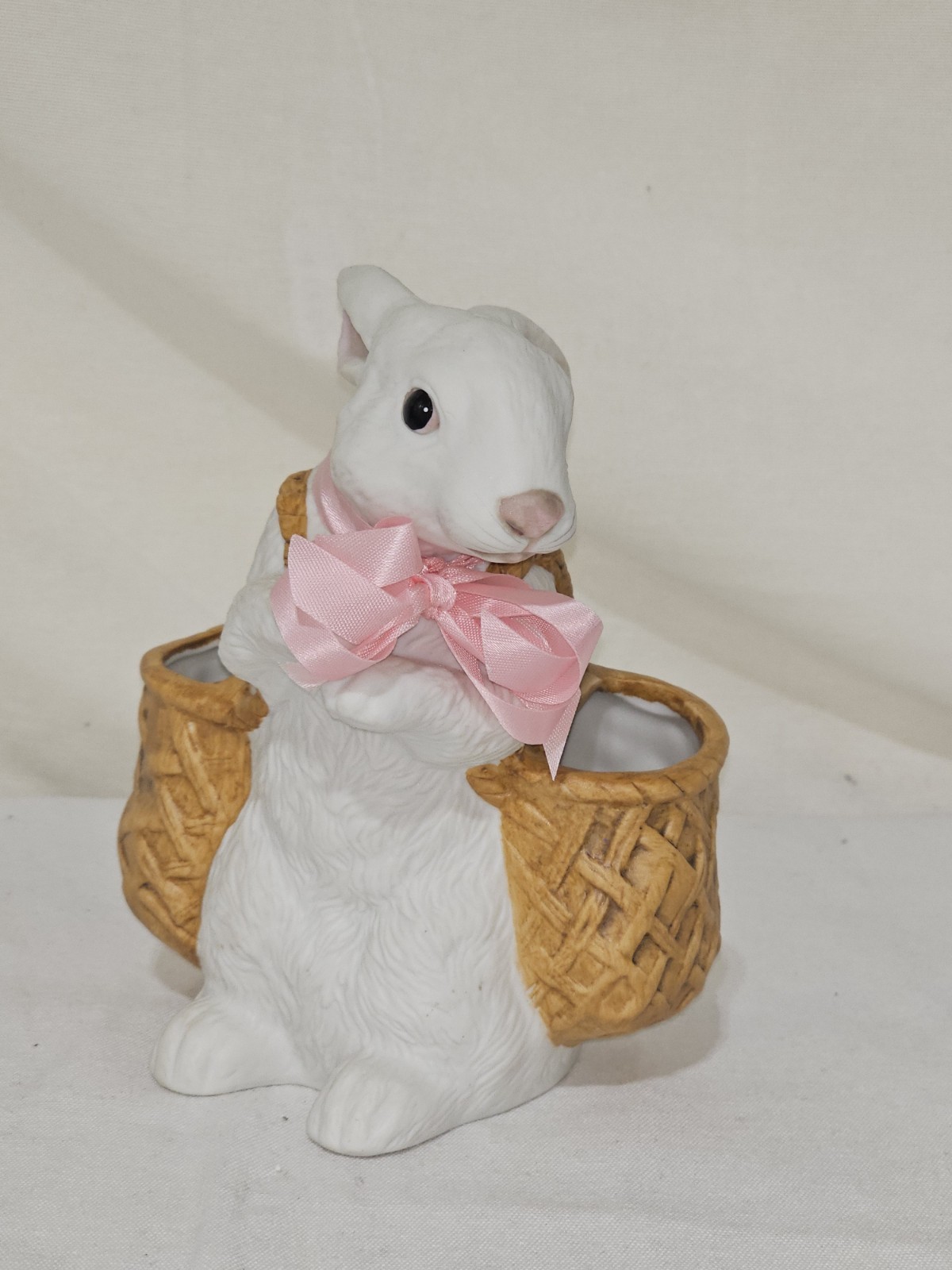 Vintage Tailored Tiles Rabbit Carrying Two Baskets 6.5”