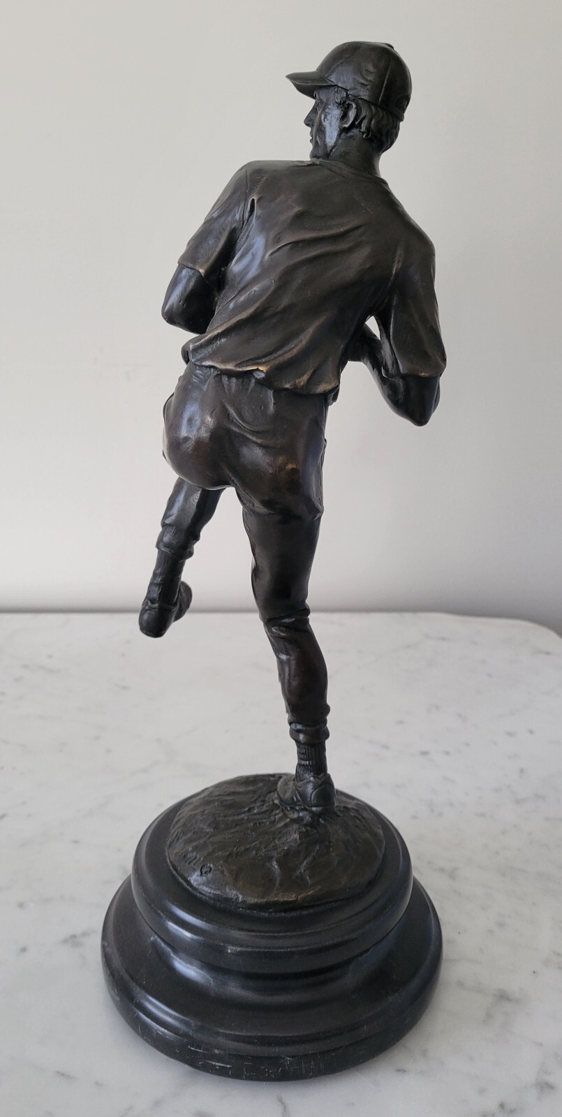 Baseball Pitcher Bronze Metal Sculpture Statue Figure Trophy MLB Decor Collector