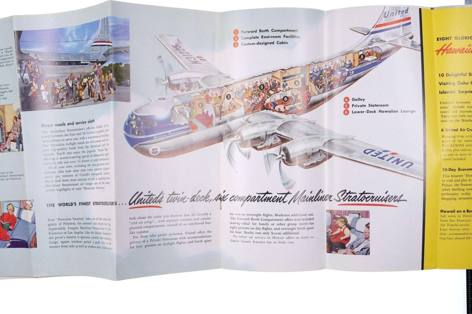c1952 Hawaiian Islands Travel Brochures Inter Island Pan american Airlines, Unit