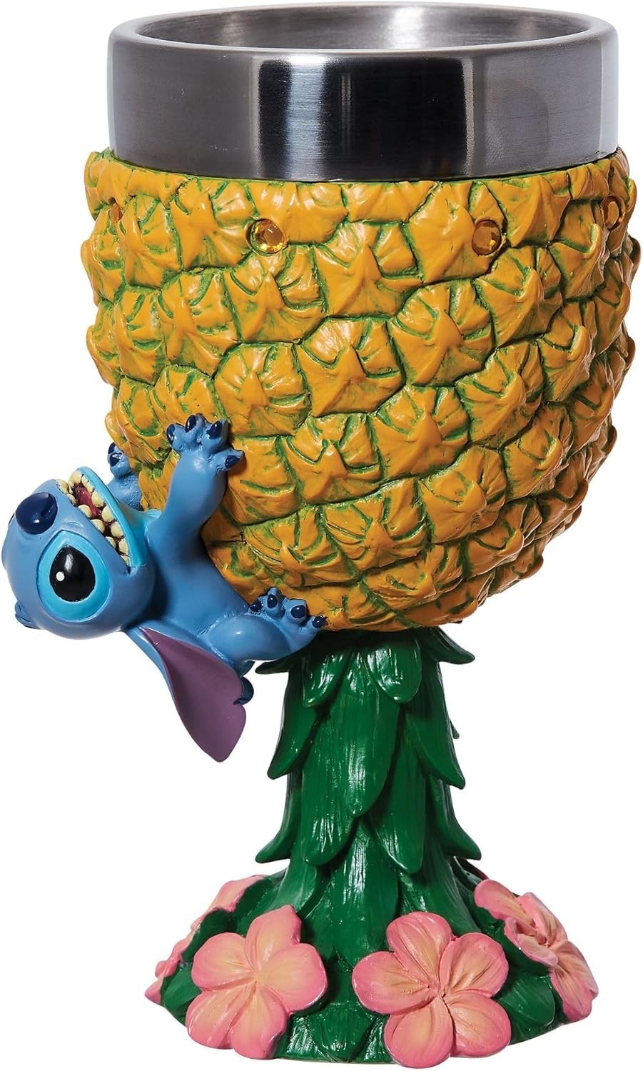 Disney Showcase Lilo and Stitch Pineapple Decorative Goblet Figurine, Multico…