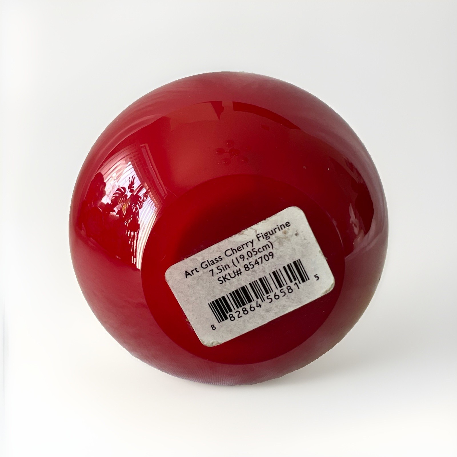 Lenox Art Glass Cherry Figurine 7.5” American By Design Red w/ Original Box