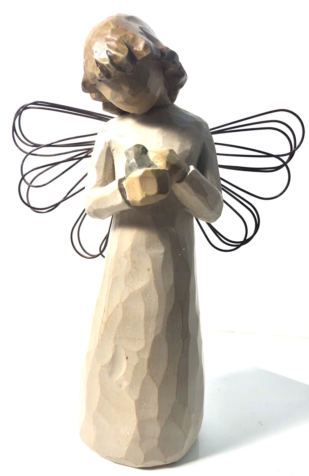 Willow Tree ANGEL OF HEALING Susan Lordi FIGURINE Caregiver BIRD 5″ Demdaco
