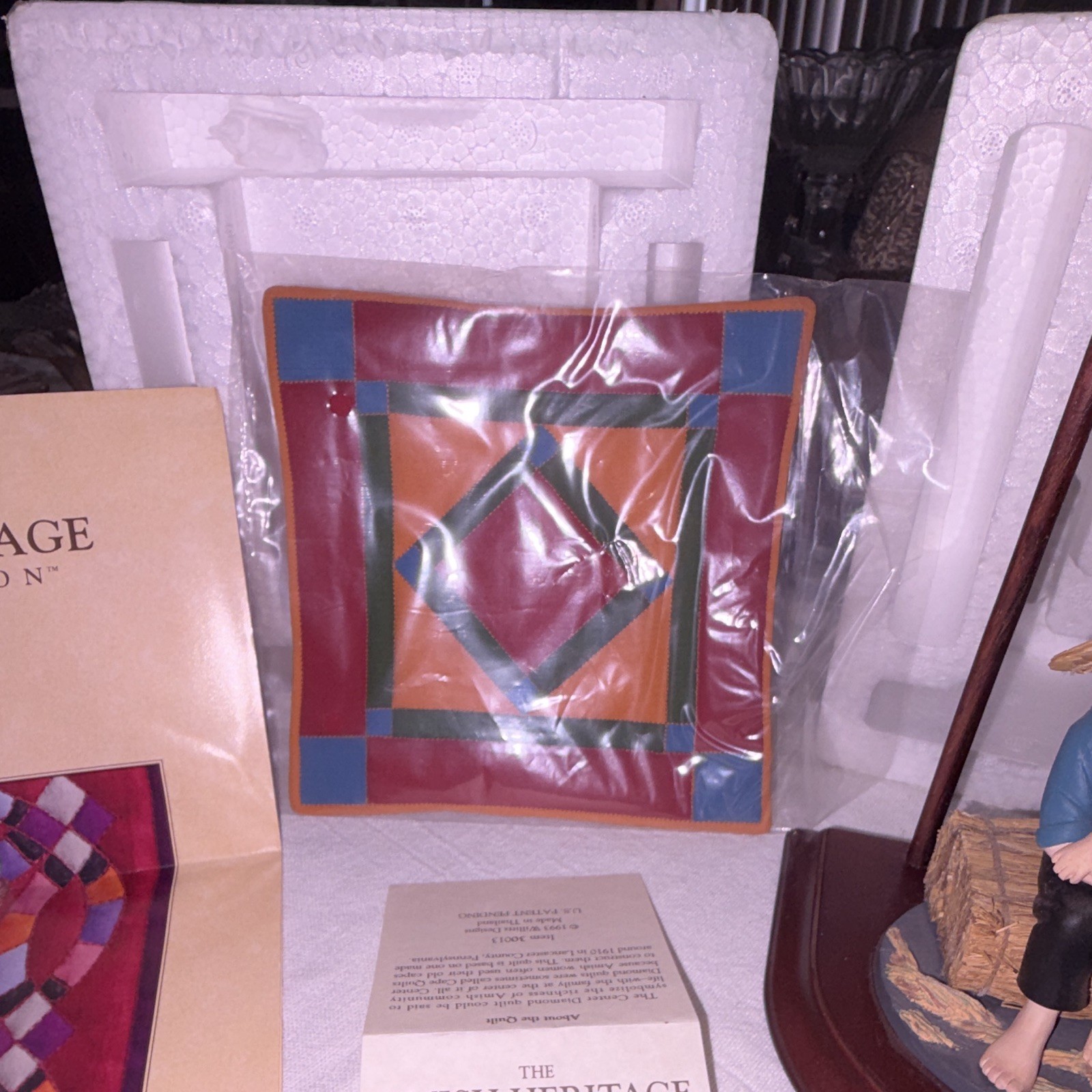 Willitts Designs Amish Heritage Eli & Benjamin Quilt Figurine LE Signed Box 1993