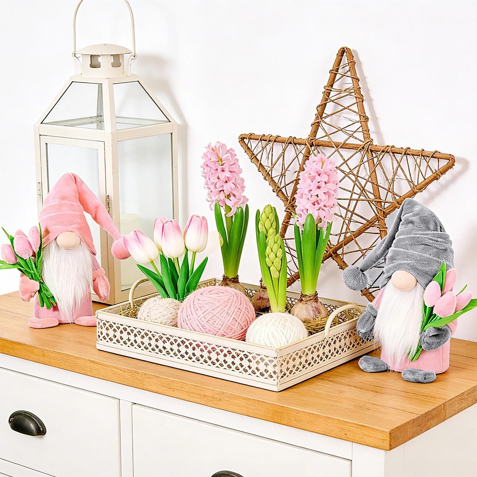 2PCS Gnomes Plush Decorations for Home, Gifts, Tiered Tray Decor