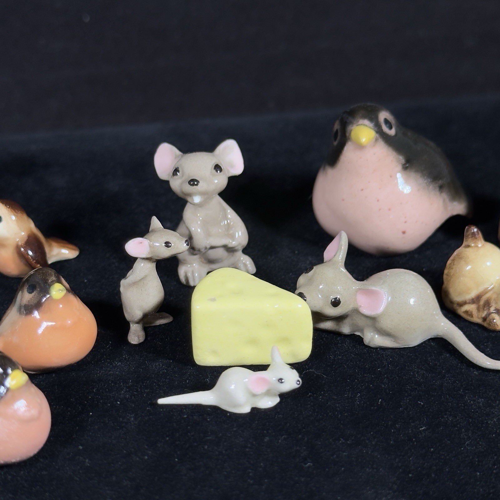 Lot 18 Vintage Hagen-Renaker Fairytale Creature Figurines Rabbits Mice Birds HR