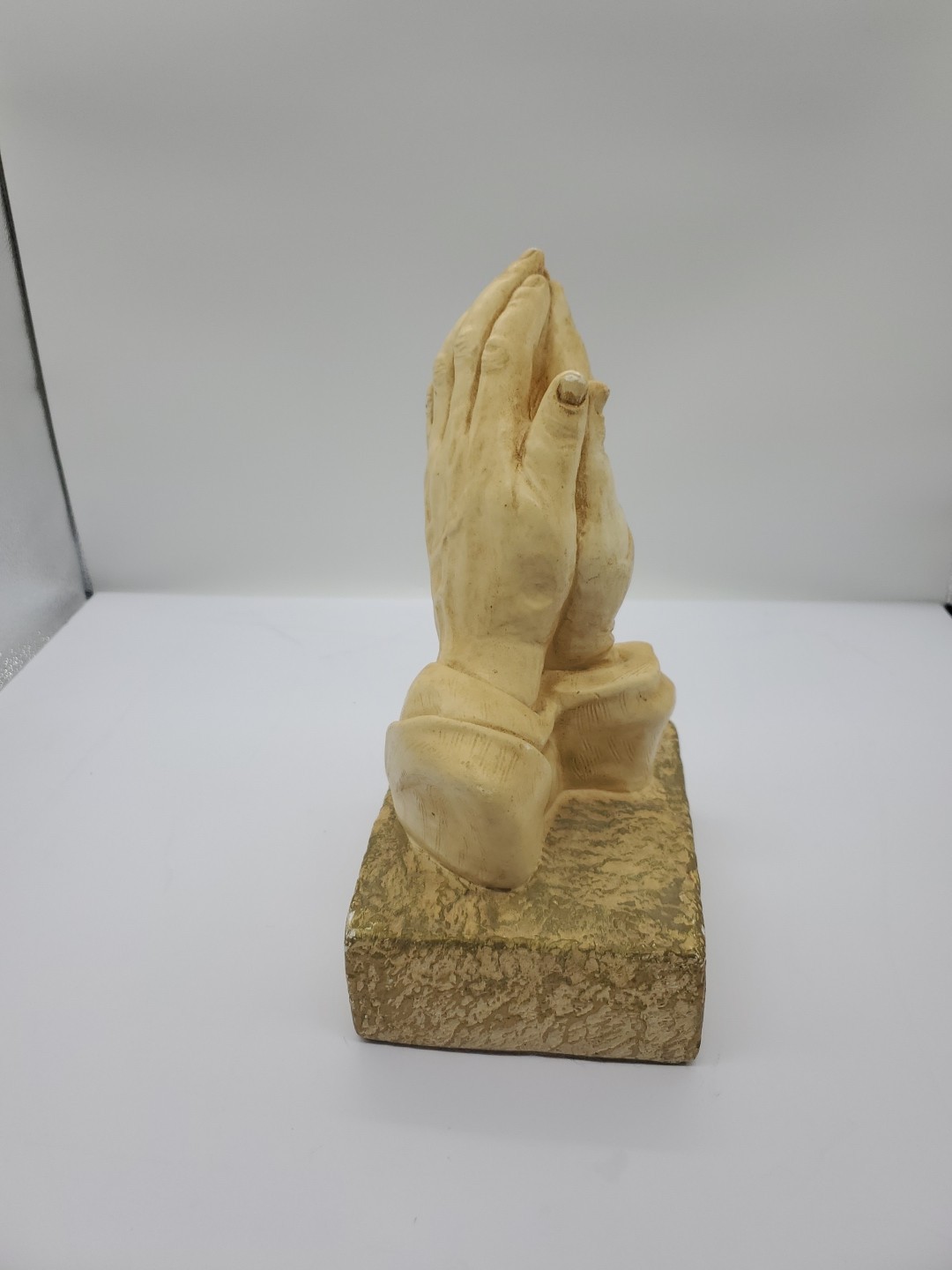 Ceramic Praying Hands Figurine Vintage Atlantic Mold Company