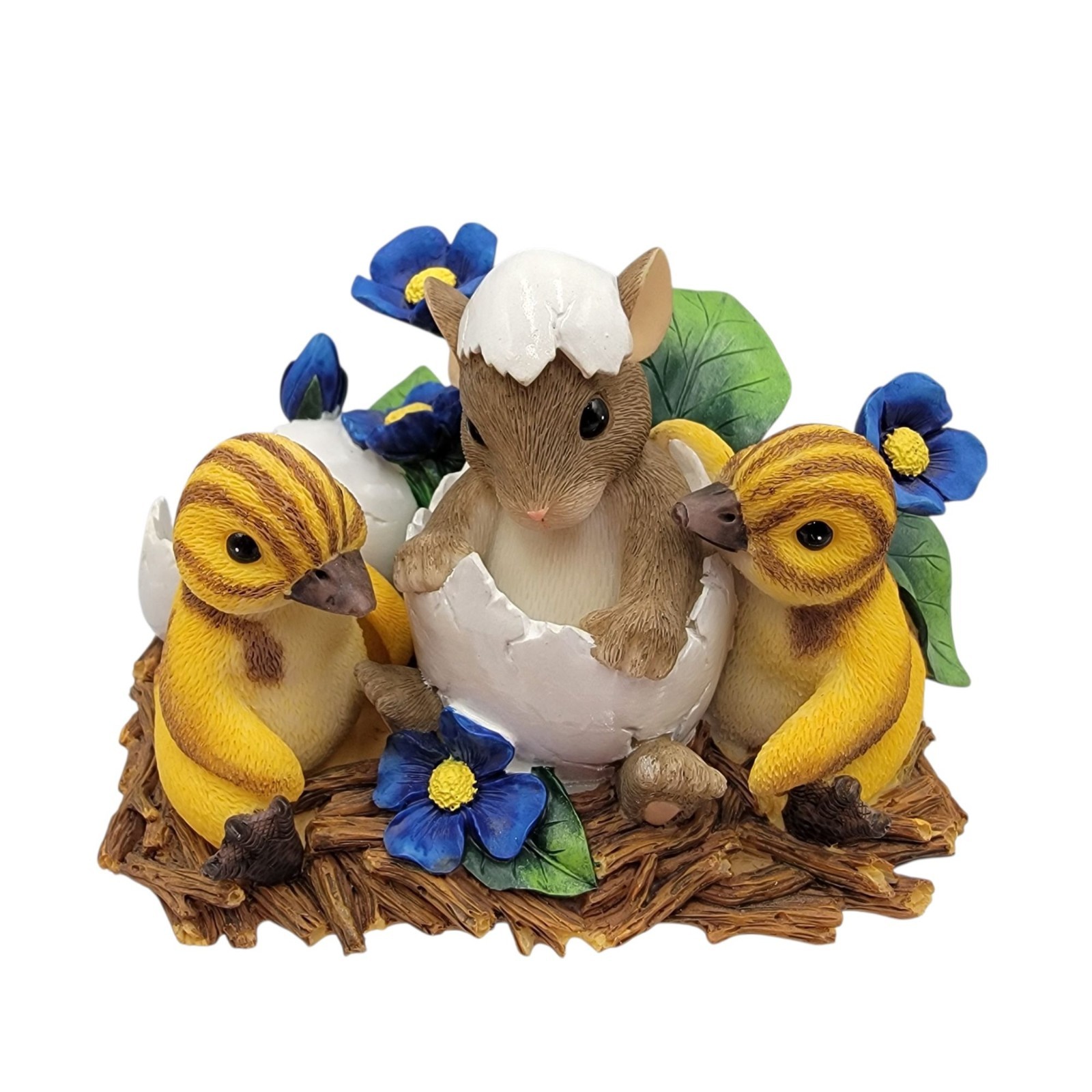 Charming Tails You’re One Of A Kind Figurine With Mouse Ducklings Flowers 2003