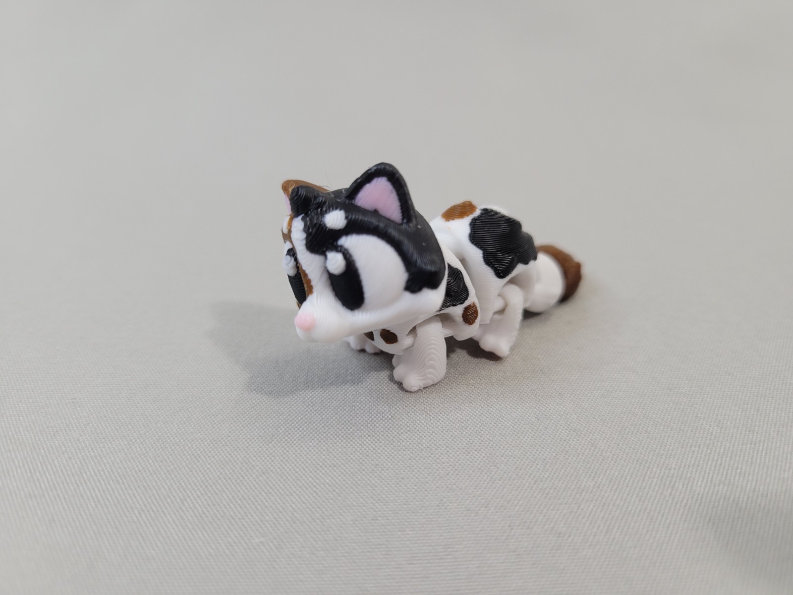 Cat Articulated Fidget Desk Playset with 5 Cats 3D Printed