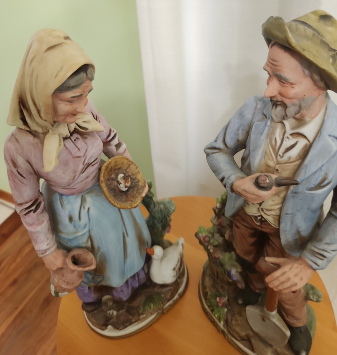 Vintage Home Interior Old Man Woman Collection #8816 HOMCO 13.5 in Tall Japan