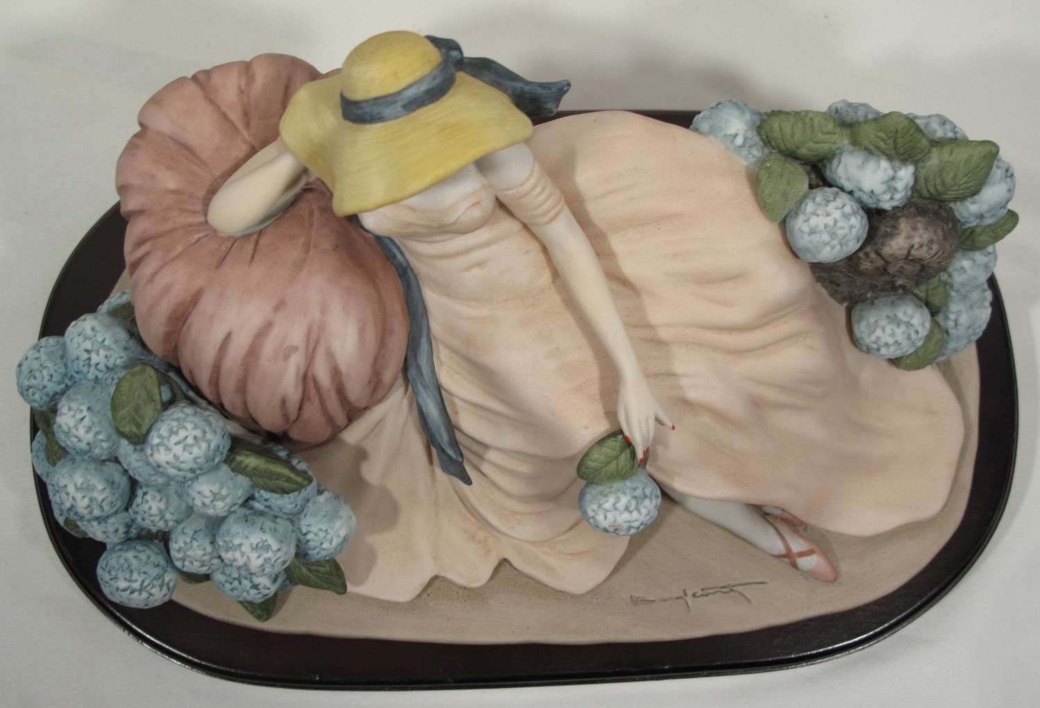 Louis Icart 1929Les Hortensias Porcelain Figurine Sculpture DACS/SPADEM~COA #214