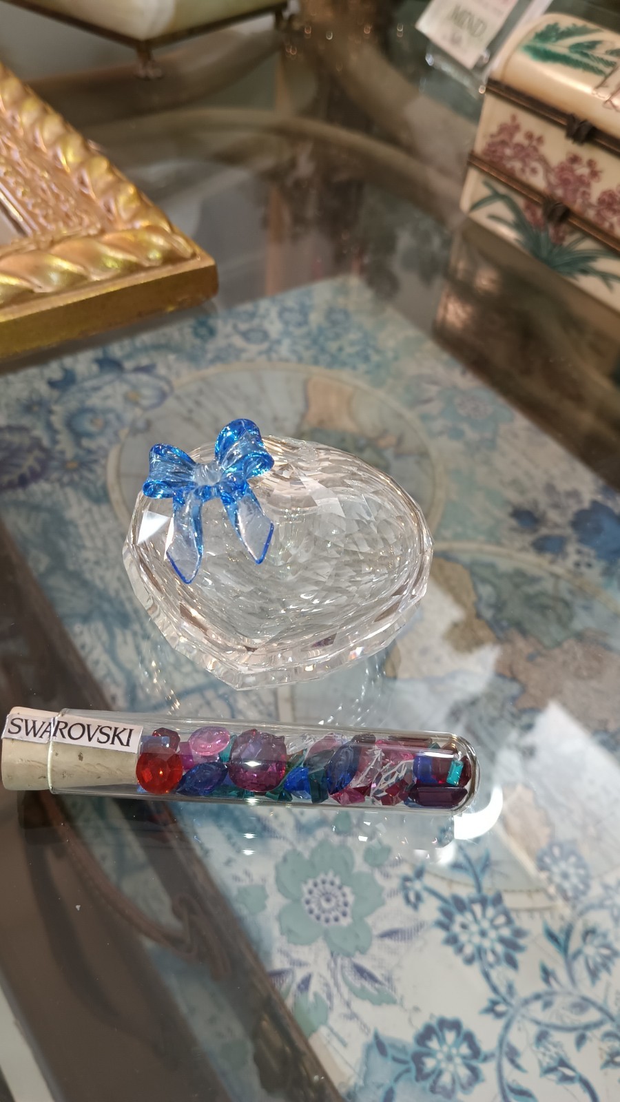 READ SWAROVSKI SWEET HEART JEWEL BOX W/ CRYSTALS NEW (OTHER-READ) MIB COA RETIRD