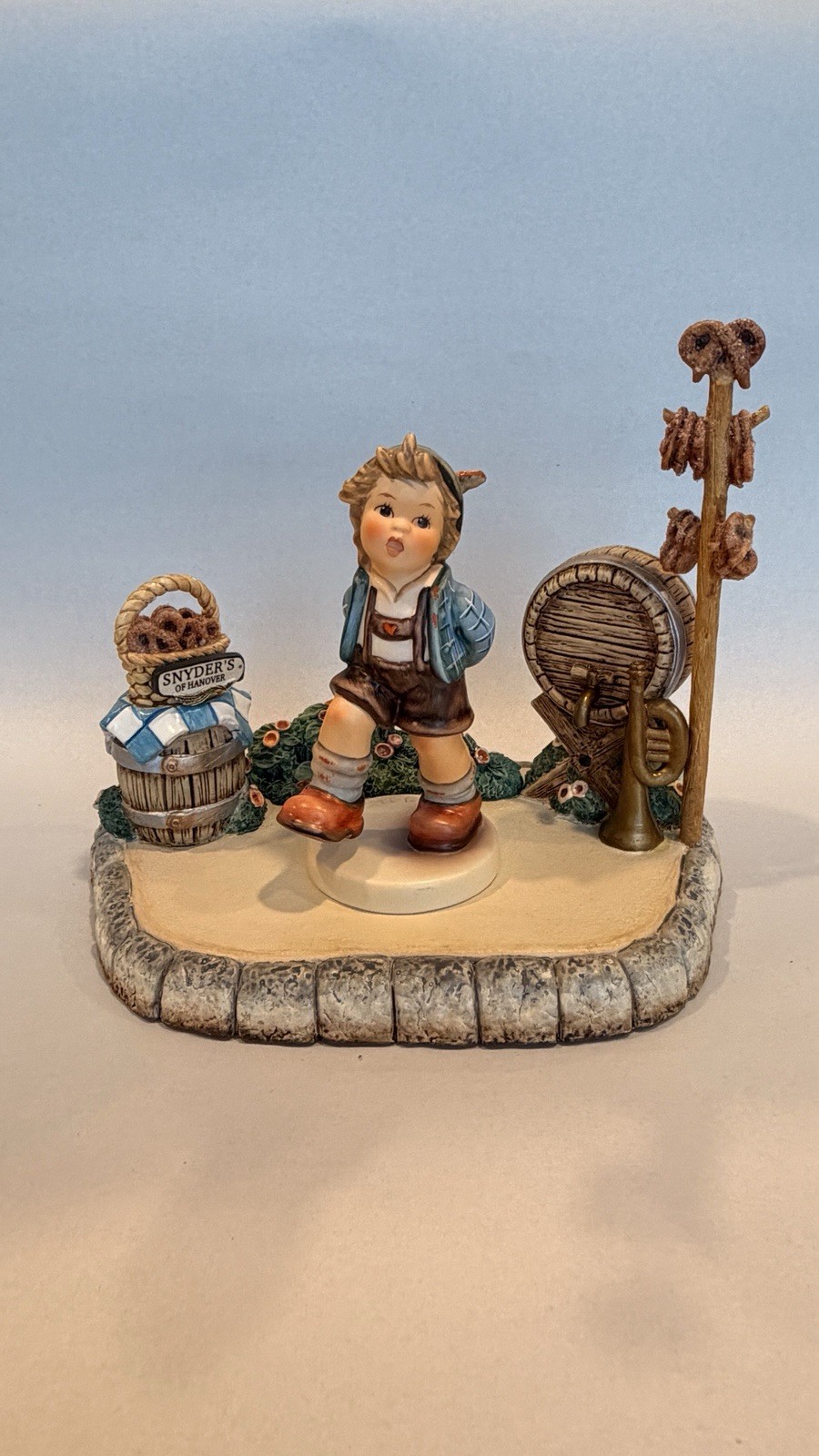 Alpine Dancer Limited Edition Hummel 2108/B and Marketplace Hummelscape