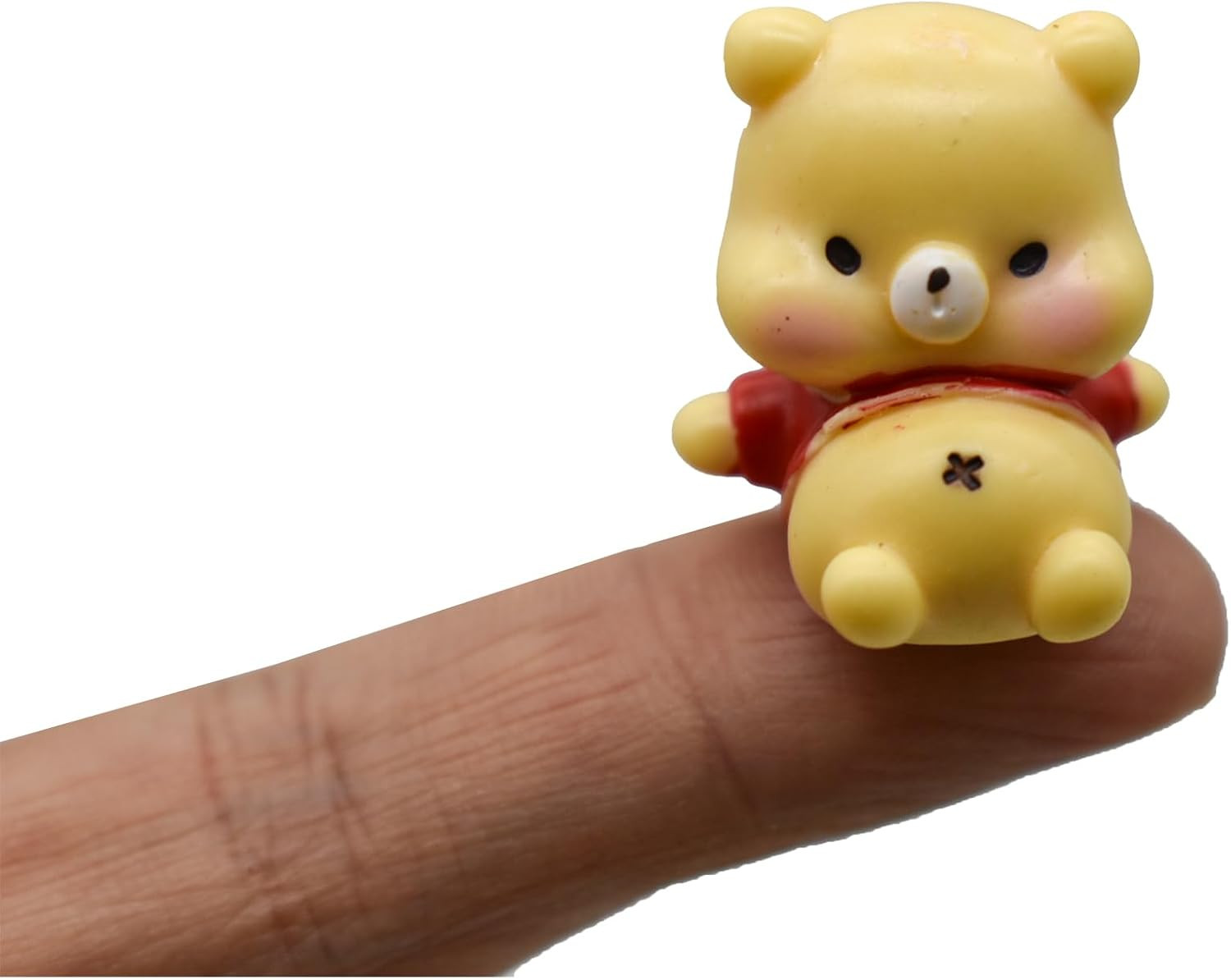 8Pcs Mini Cartoon Bear Figurines 1Inch Miniature Resin Baby Bear Figures Cute