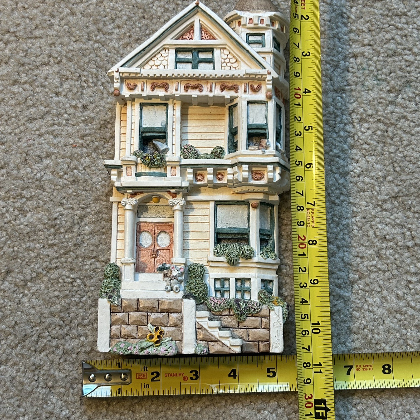 VTG Brian Baker’s Cottagecore Home Decor Victorian Bay View 3D Wall Plaque Chic
