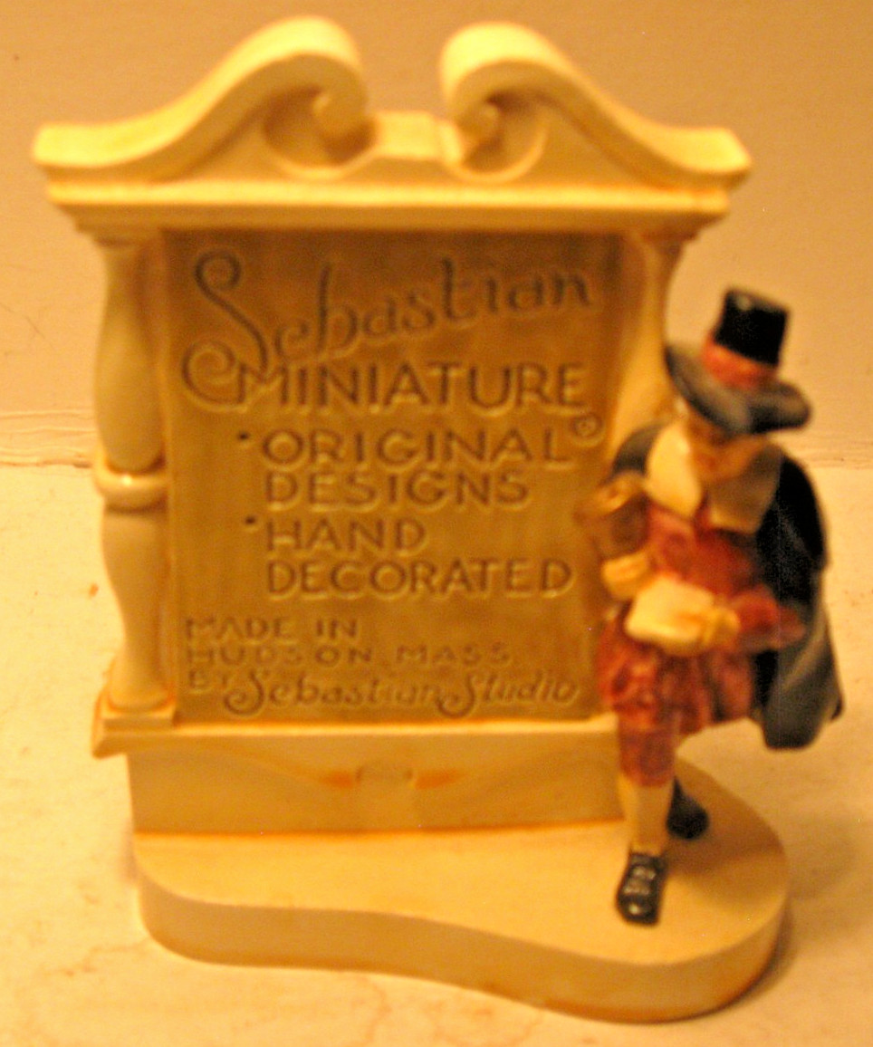 Sebastian Miniatures Plaque #6998 From 1951 W/Box