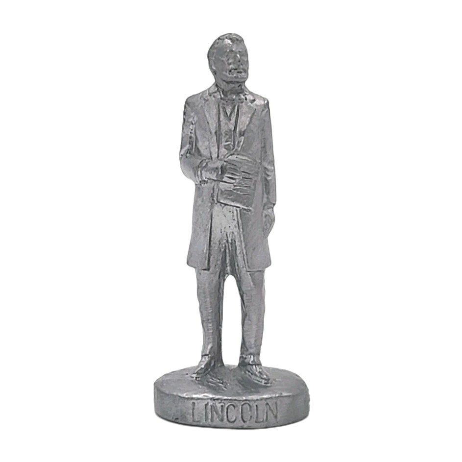 Abraham Lincoln Gettysburg Pewter Figurine 1978 HD Handcrafted USA
