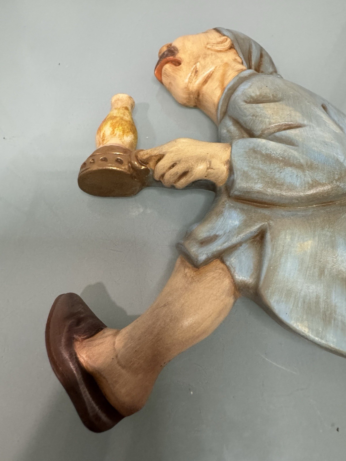 Vintage Arnell’s Race To the Outhouse Old Man w Lamp Wall Bathroom decor