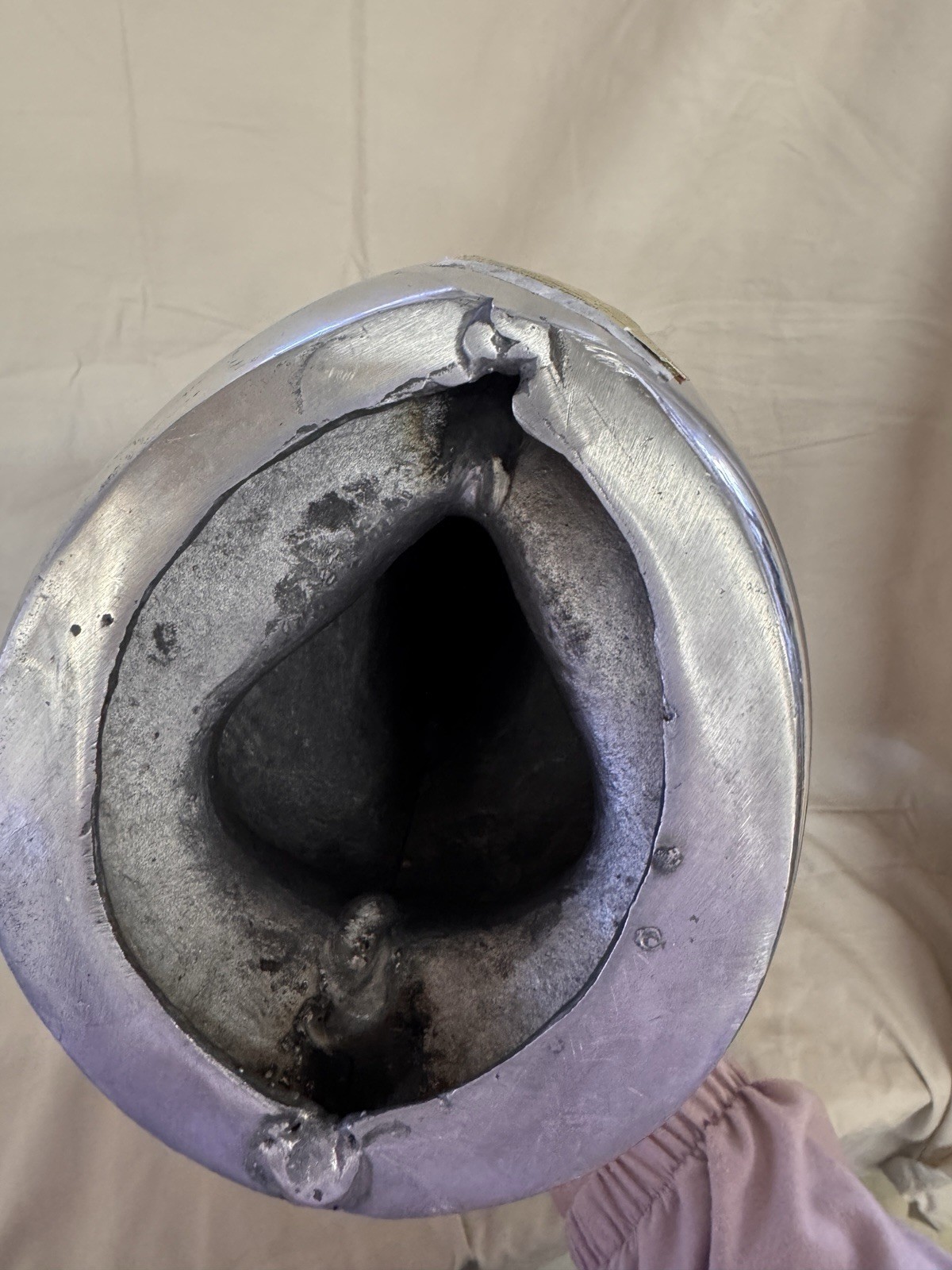 Hand Sculpted Pewter Horse Head Bust