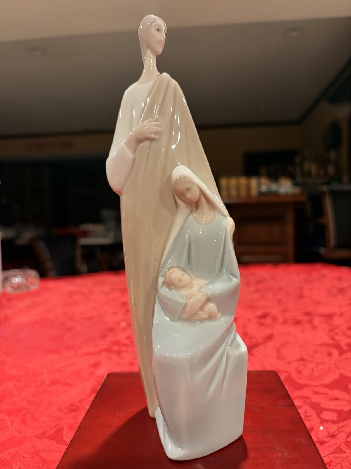 Serene Vintage Lladro #4585 Nativity Holy Family Figurine Ex Cond MCM Signed 9”