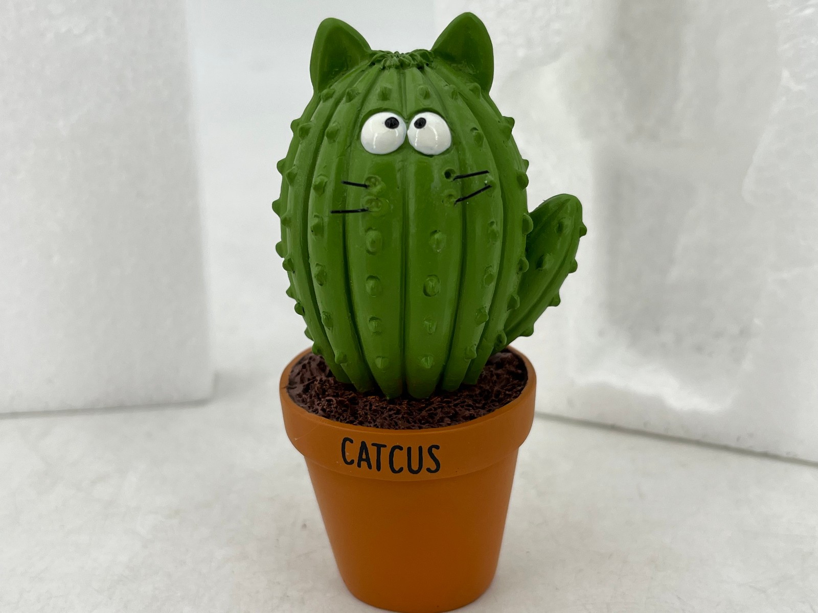 Enesco-Our Name is Mud-“Cat” Cactus Cactus-Figurine (approx. 3.5″) #4052915