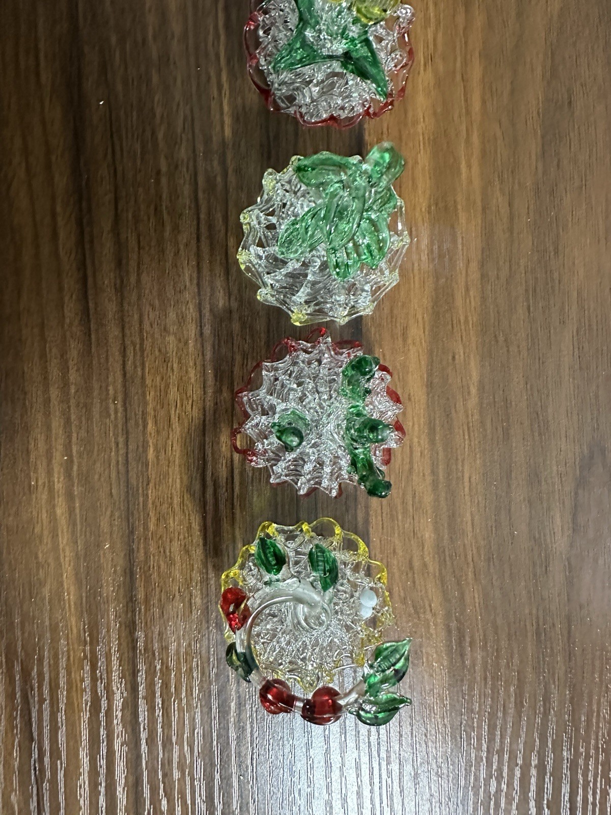Mini Blown Glass Figurine Plant Set
